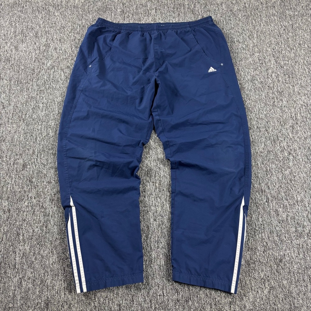 Adidas Y2K Vintage Lightweight Windbreaker Track Pants Navy Blue XL
